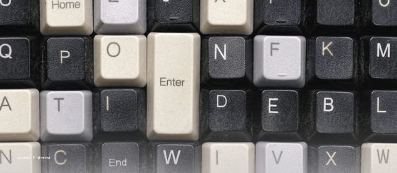Close-up of vintage keyboard keys, symbolizing decoding complex terminology in secondaries.