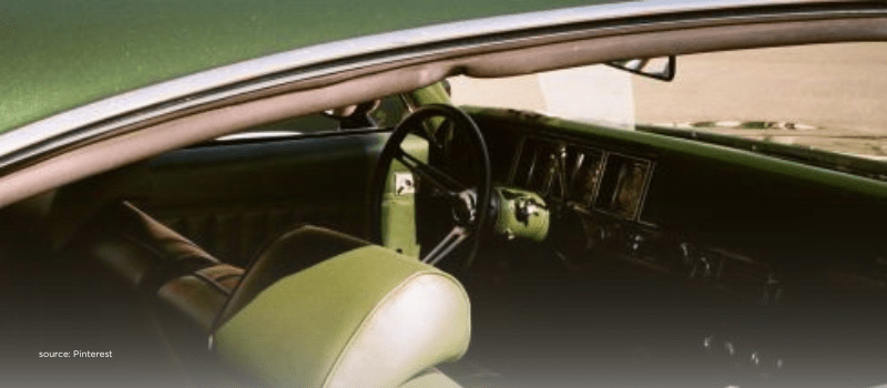 Vintage green car interior, a peek under the hood of alternatives as a growth driver.