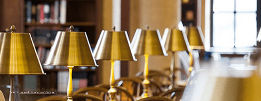 Harvard library reading room symbolising patient capital and long-term wealth