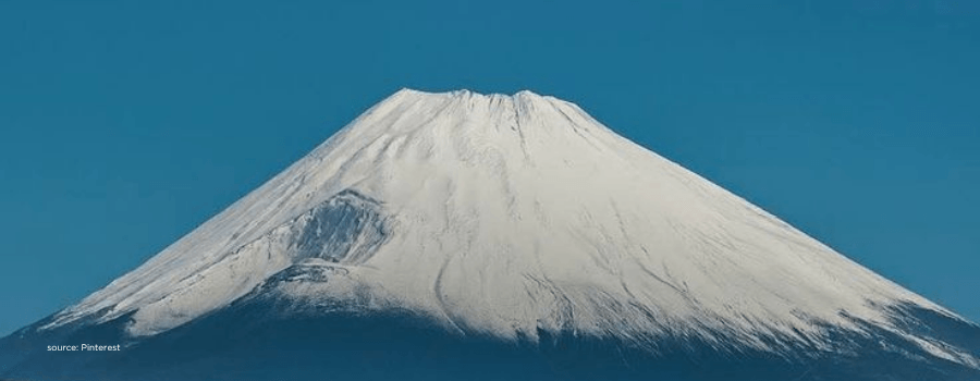 Snow capped Mount Fuji, representing Japan Credit Rating Agency's India upgrade